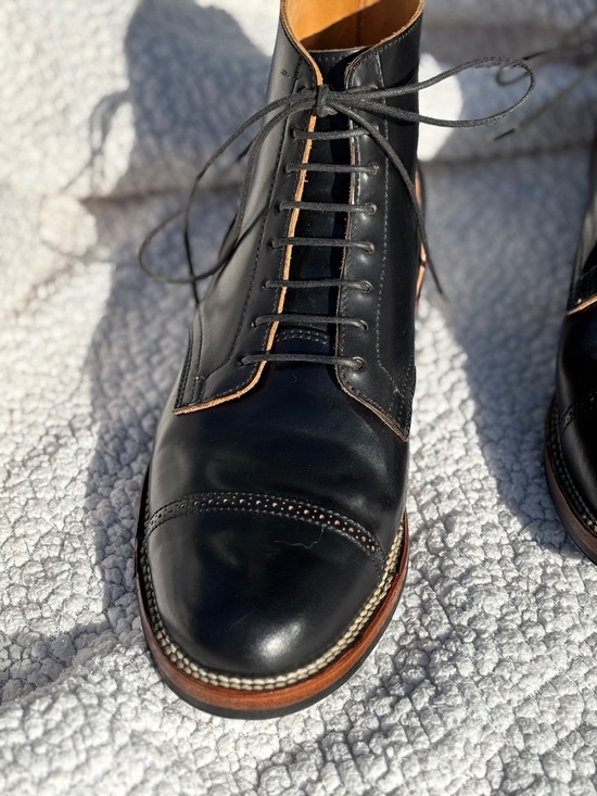 Beautiful Viberg Service Boots, 2030 Last. Black Shell Cordovan , Size 9 main image 13